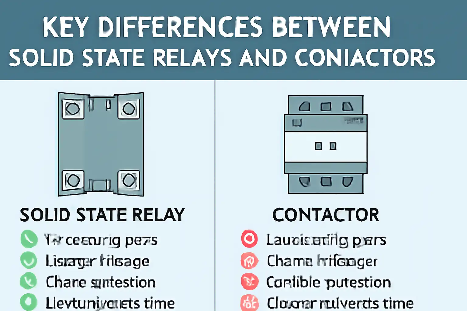 Perbedaan utama antara relay solid state dan kontaktor